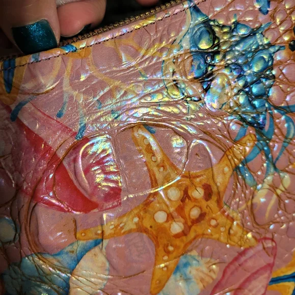 Brahmin Katie Starlight Melbourne, Starfish Patterned Crossbody Nwt - Picture 5 of 13